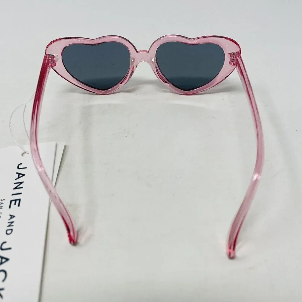 Janie and Jack Toddler Girls Size 2-4 Years Heart Shaped Sunglasses in Pink